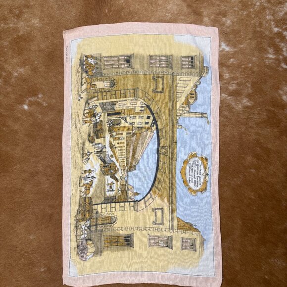 Vintage Guinness Brewery Dublin Linen Tea Towel 60s Irish Souvenir - Picture 7 of 7